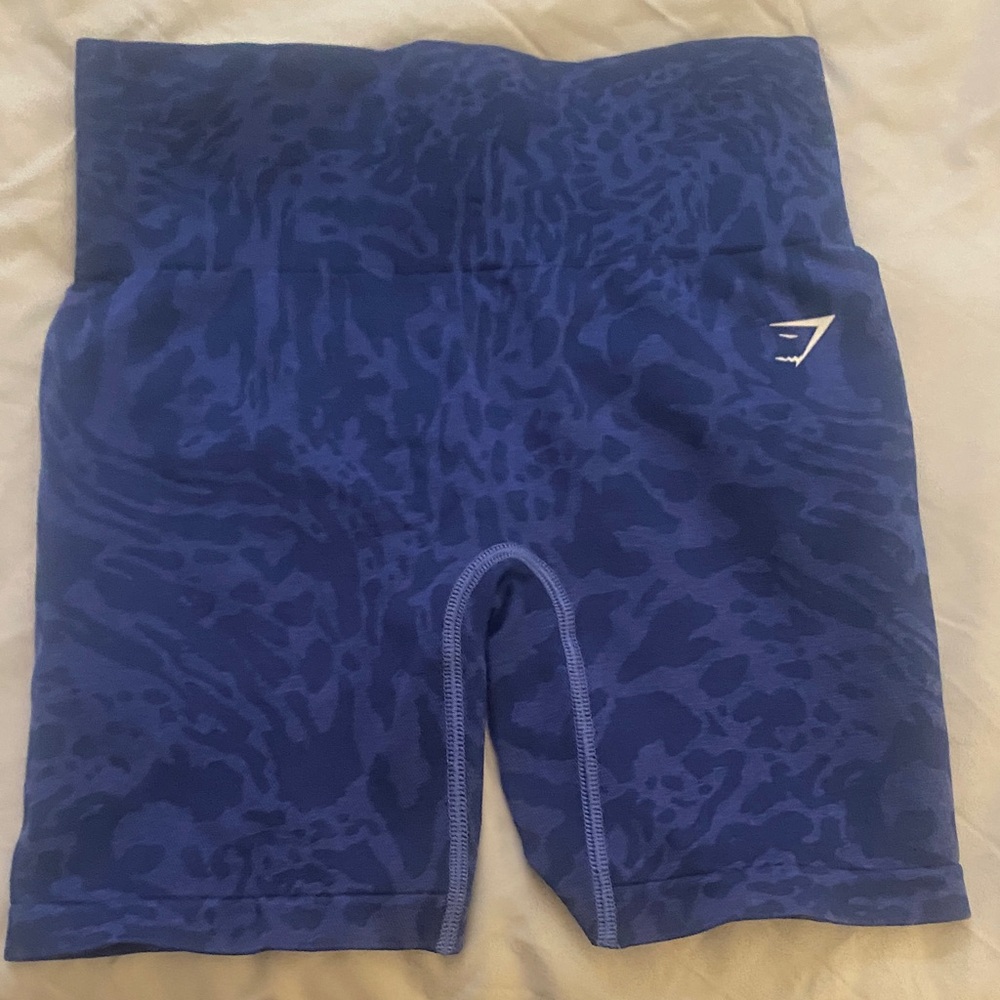 Blue Patterned Gymshark Shorts.